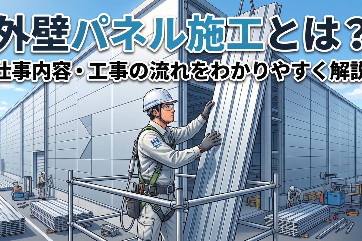 外壁パネル施工とは？仕事内容・工事の流れをわかりやすく解説